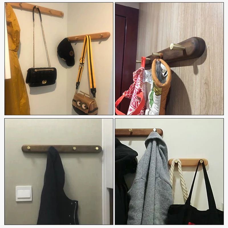 Настенное настенное крепление для вешалки вешалка одежды полотенце DIY медный