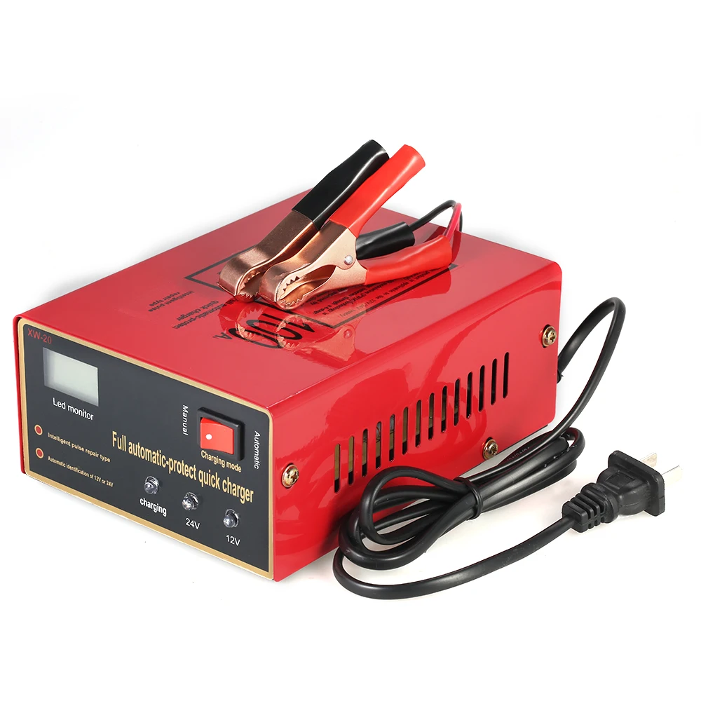 12V/24V Intelligent Automatic LED Charger Pulse Repair Type Maintainer battery charger for Lead Acid Lithium Battery 140W AC220V |