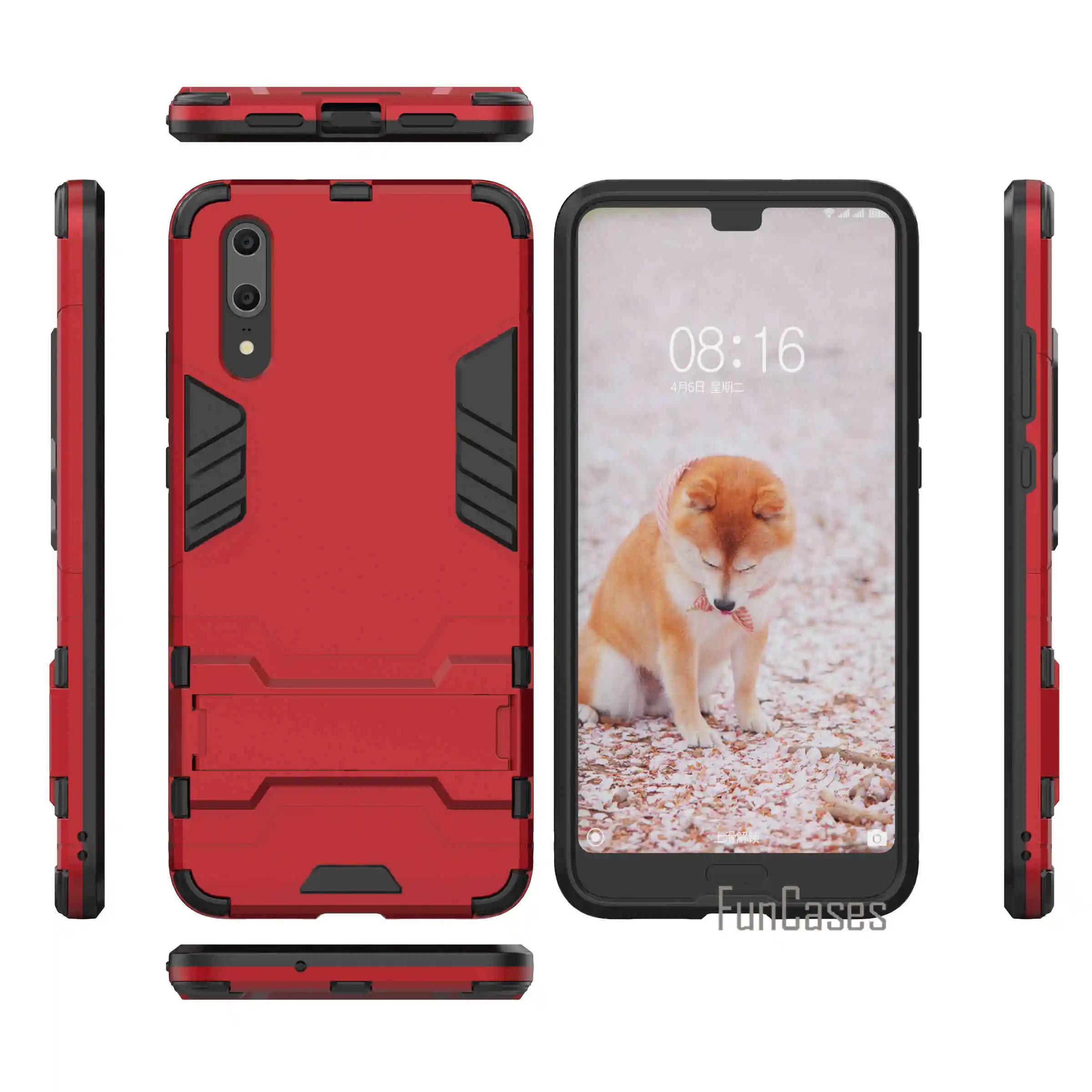 Прочный защитный чехол для телефона huawei P20 бронежилет спортивная серия капа