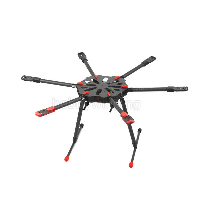 960 мм 6 осевой Дрон Hexacopter X6 складная рама с электрическим шасси CNC легкий для