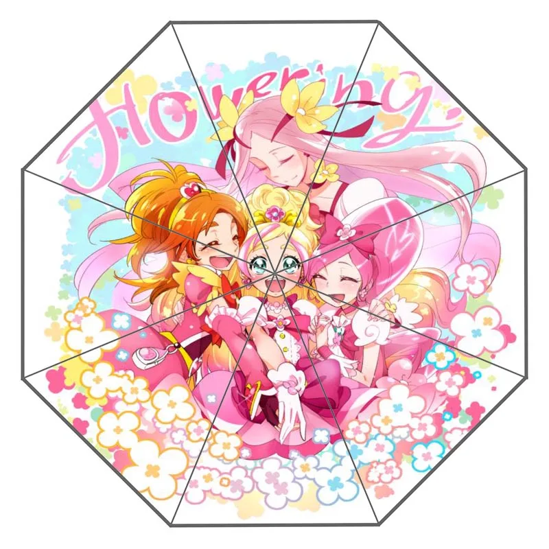Пользовательский улыбка precure работа зонтик солнечный и дождливый солнцезащитный крем анти-УФ-зонтик# QAZ098K - Цвет: Umbrella