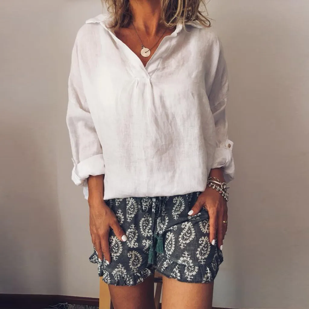 Блузка женская летняя с длинным рукавом|Блузки| |