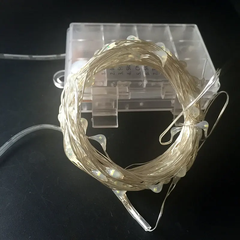 10 м 100 светодиодный Батарея приведенный в действие Луна светящиеся гирлянды