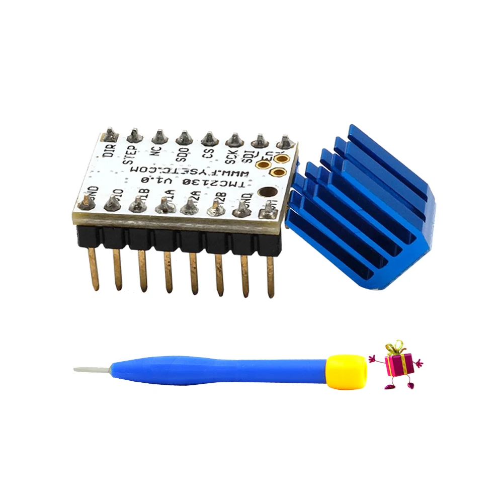 4 шт. 2130 /TMC 2130 V1.1 Stepstick шаговый двигатель драйвер SPI с теплоотвода ультра-бесшумный отличный заменить TMC2130 V1.0