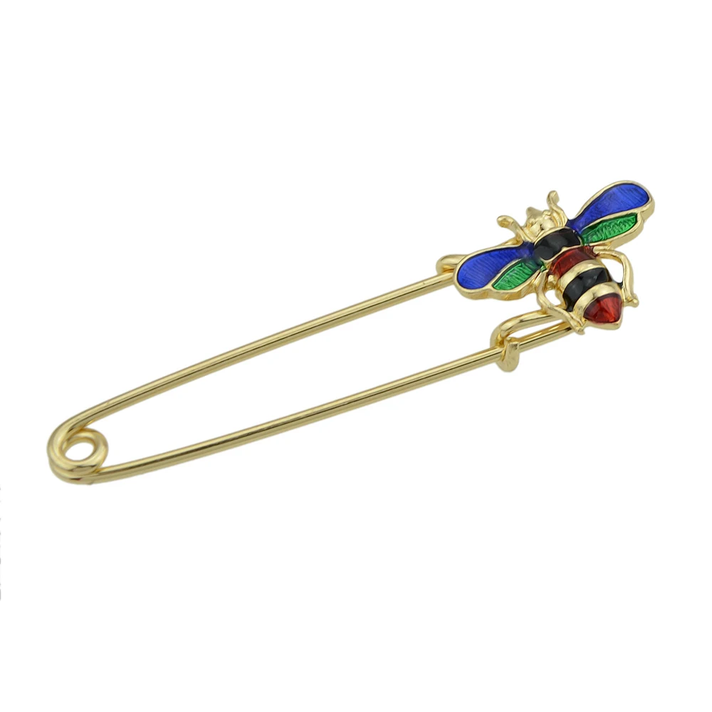Золото-Цвет брошь Jewelry Bijoux с Цвет ful эмаль Милая пчелы Форма Броши Булавки для Для