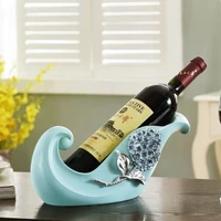 creative wine rack sculpture wine support ornamental resin bottle holder barware decor craftworks accessories supplies