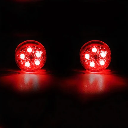 2 Pcs Комплект из 2 предметов, 4 шт., универсальные беспроводные наушники, магнитные 5 светодиодный Предупреждение светильник водонепроницаемый Строб автомобилей открывания двери анти-столкновения безопасности лампы-вспышки - Испускаемый цвет: 2 Pcs