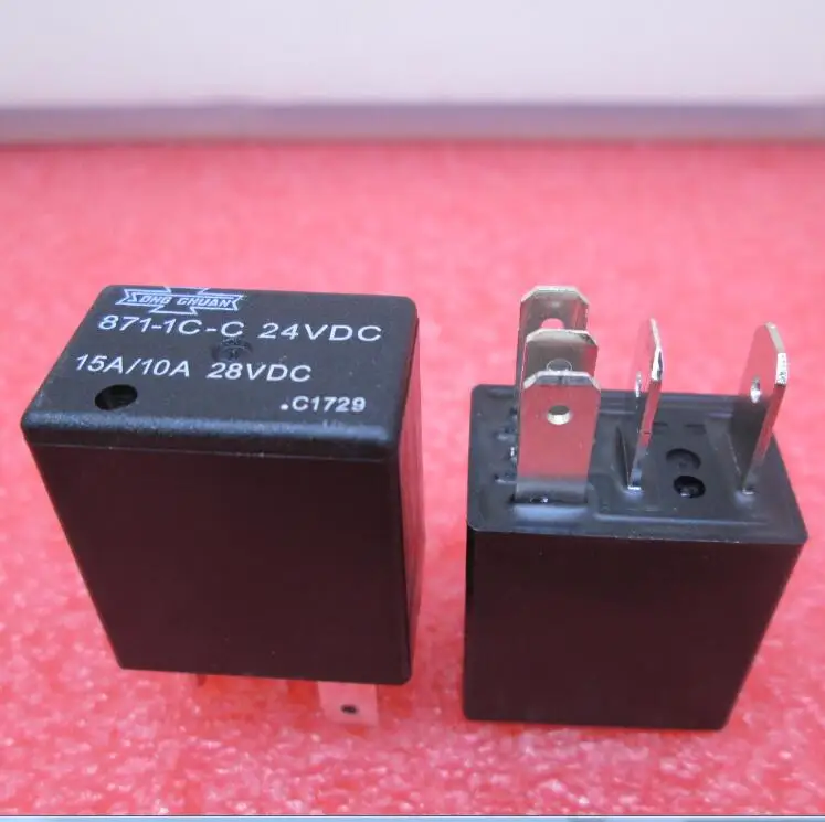 Новое реле 871-1C-C 24VDC 15A /10A 28VDC 871-1C-C-24VDC 8711CC 24VDC DC24V 24V 5PIN 10 шт./лот