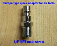 50pcslot 14 npt male thread europe type pneumatic air hose quick coupler eu type air tools quick adaptor