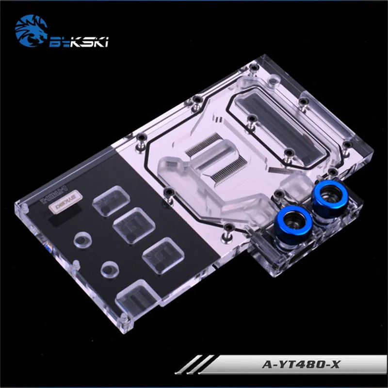 Bykski графический блок с полным покрытием для Yeston R9 480X RX470 RX580 Maxsun RX480 графическая