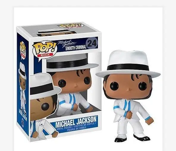 24 FUNKO POP 5 стилей! BILLIE JEAN BEAT IT BAD SM00TH CRIMINAL Майкл Джексон модель Фигурка Коллекционная модель игрушки для детей - Цвет: 24