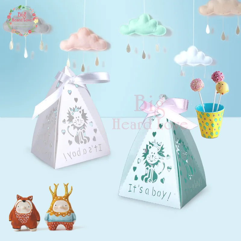 Big Heard Love, 50 шт в наборе, Baby Shower подарочные коробки для конфет коробки животных вечерние показать Подарочная коробка вечерние украшения Дети День рождения украшения