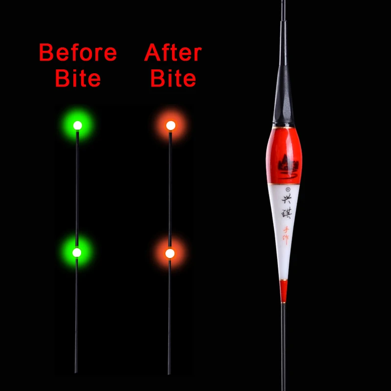 Умный датчик гравитации рыболовный поплавок с чипом меняющий цвет во время укуса