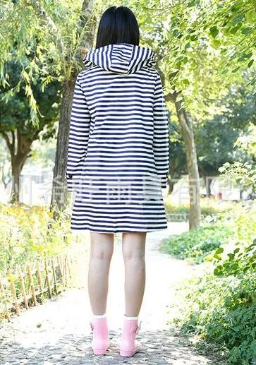 Женский дождевик в полоску 1 шт. непромокаемый плащ-пончо одежда для улицы lluvia |