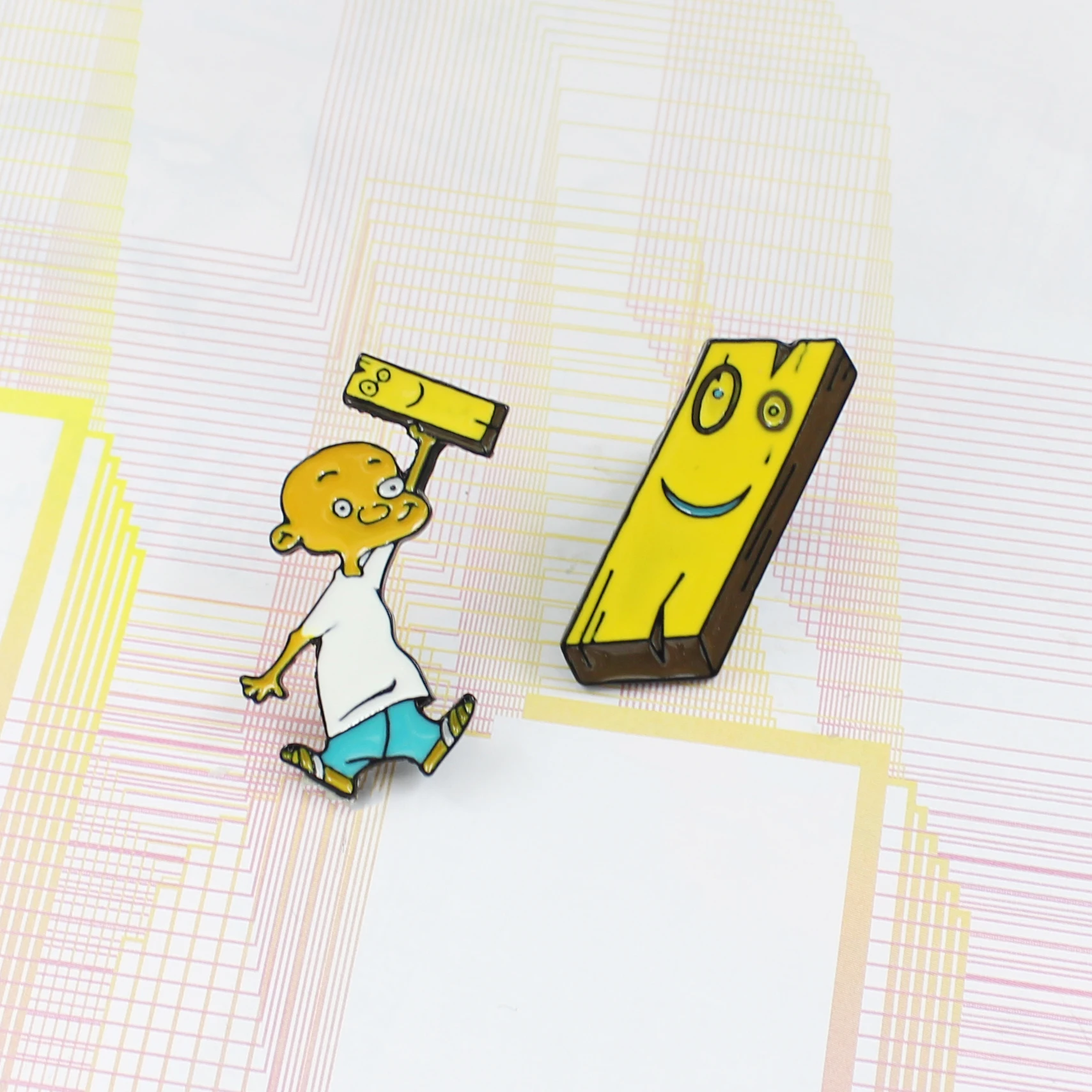 Эмалированная брошь в виде мультяшного героя Jonny и доски Ed Edd Eddy 90s заколки для