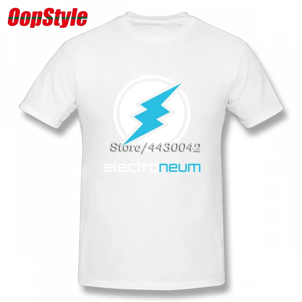 Мужская футболка Crypto Electroneum хлопковая с коротким рукавом большие размеры | одежда