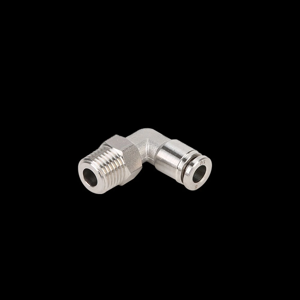 M5 M6 1/" 1/4" 3/" 1/2" BSPT мужской локоть пневматический 316 из нержавеющей стали нажимной в быстроразъемном разъеме воздуха штуцер сантехника