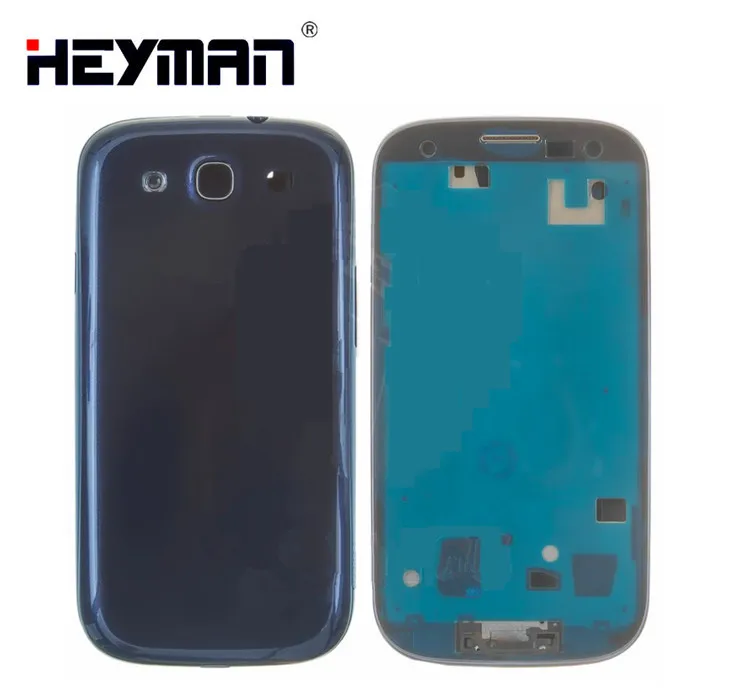 Корпус для samsung I9300 Galaxy S3 средняя передняя рамка Корпус задний корпус рамка держатель рамка задняя крышка батарейный чехол Дверь
