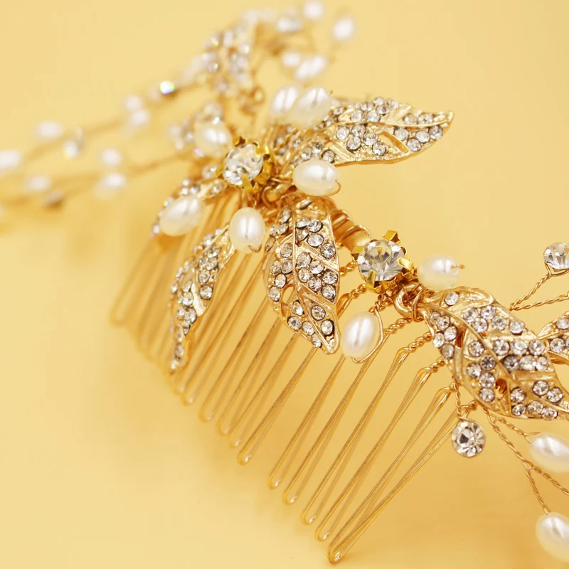 Высокое качество ручной работы аксессуары для волос женские свадебные платья