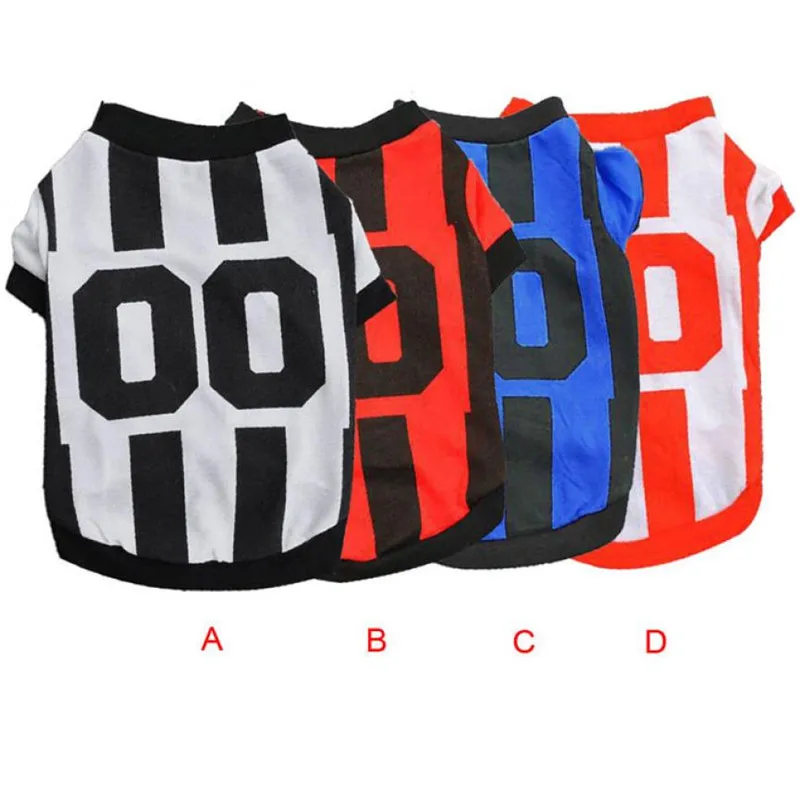 Летняя хлопковая одежда для собак Спортивная жилетка щенков маленьких