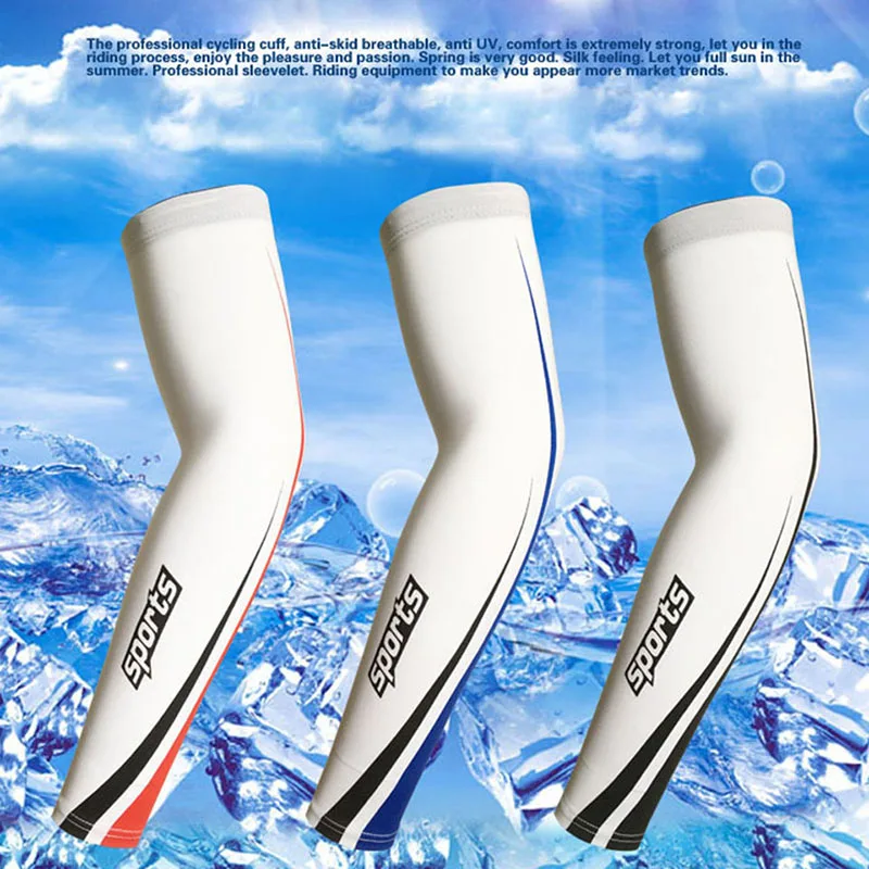 Outdoor Sports Ice Silk Sleeves Men And Women Riding Hiking Fishing Basketball Sun Protection Arm | Спорт и развлечения