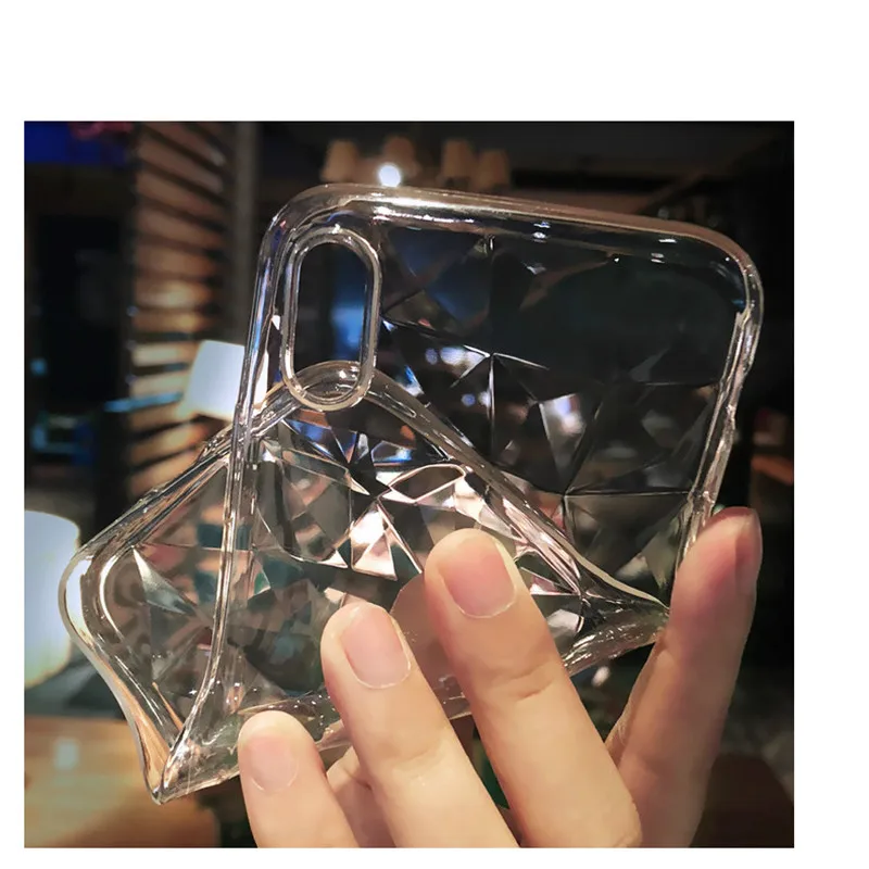 Роскошный чехол для iPhone 7 8 Plus чехлы со стразами XR XS Max 6 6S мягкий силиконовый из ТПУ