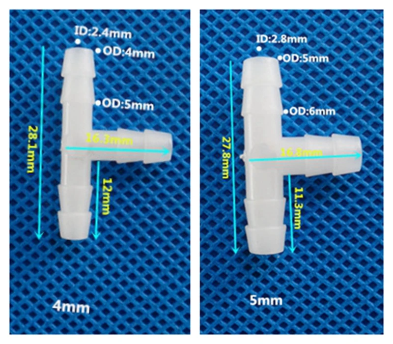 5 шт., 4-25 мм, полиэтиленовые соединители для шланга, соединители для орошения, соединители для аквариума, коннектор для воздушного насоса, шланга, соединитель для труб