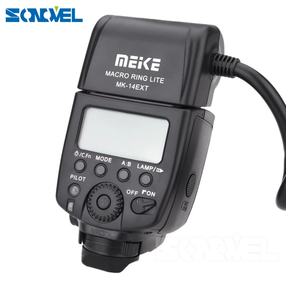 Meike MK 14EXT макро TTL кольцо вспышка E со светодиодной АФ вспомогательная лампа для Canon