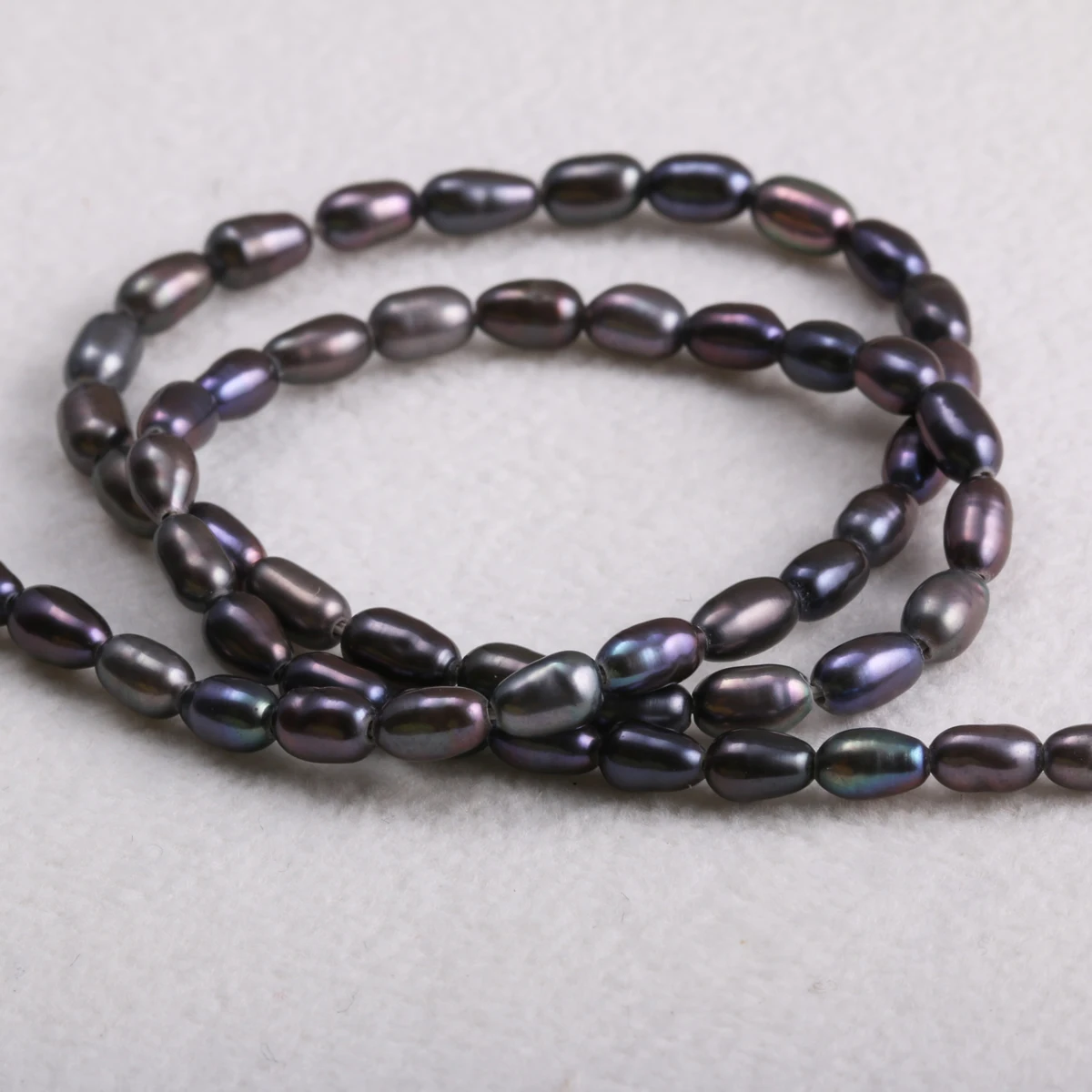 Натуральный Пресноводный Культивированный Жемчуг Бусины Форма риса 100%