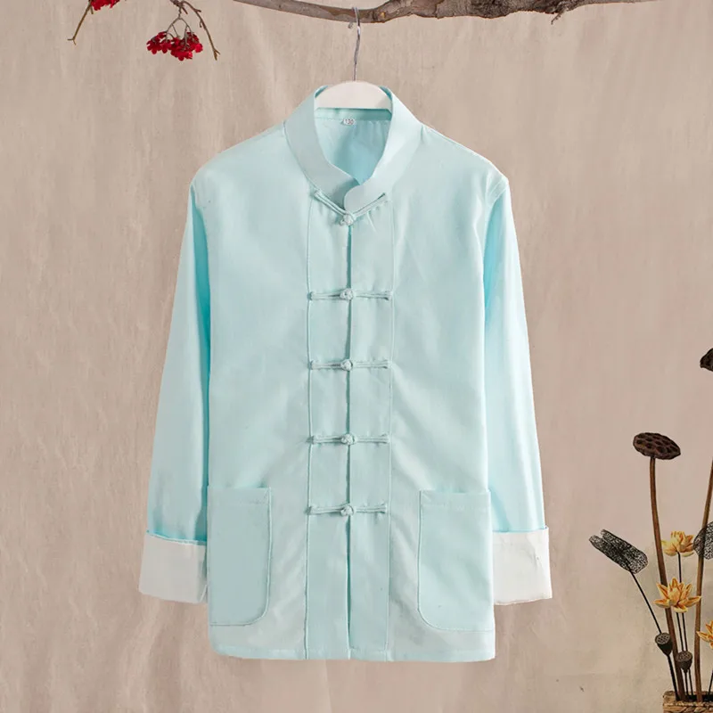 Осенняя новинка Детская рубашка с длинным рукавом 100% хлопок однотонная