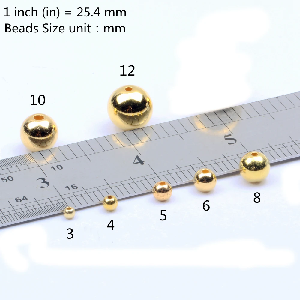 Имитация жемчуга золотого и серебряного цвета круглой формы с прямым отверстием