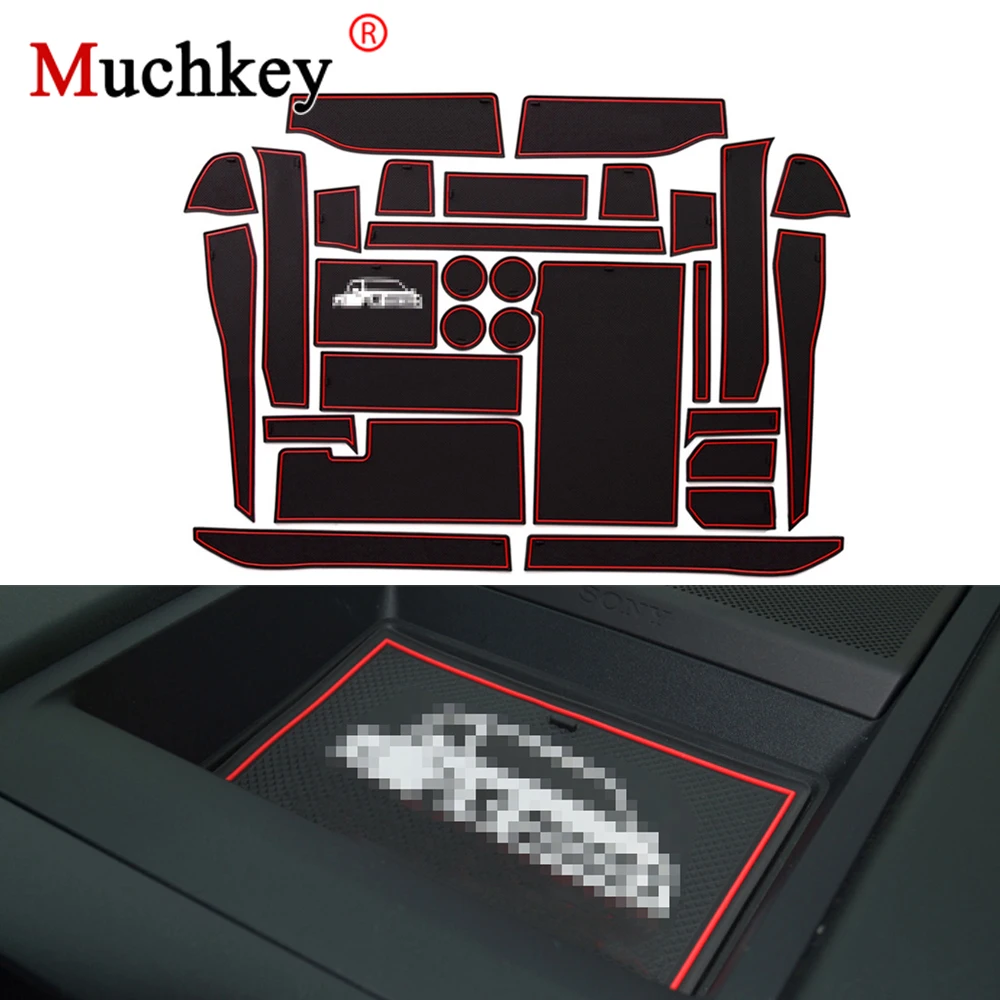Коврики для автомобильных ворот Muchkey Нескользящие Платиновые черные FORD F150 RAPTOR 2015