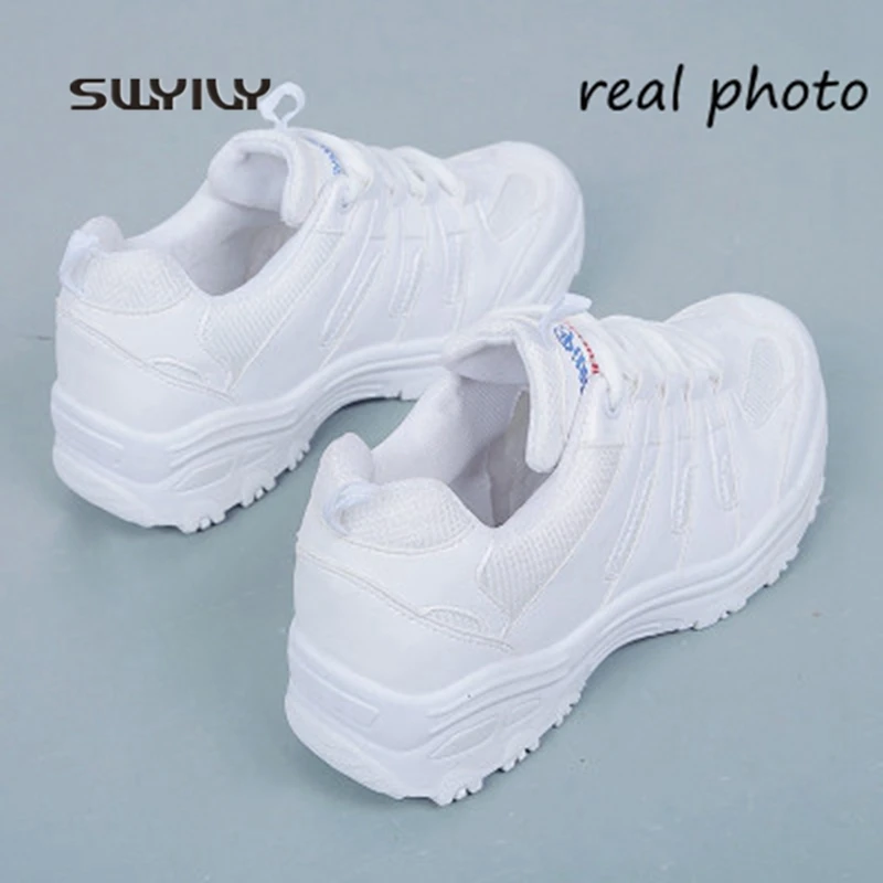 Женская спортивная обувь SWYIVY сетчатые дышащие светильник кроссовки новинка 2018
