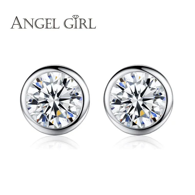 Ангел Роскошные Для женщин свадебные серьги 925 стерлингов Серебряные ювелирные