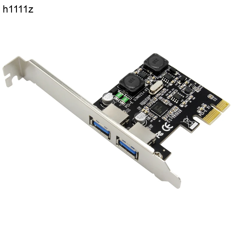 10 шт. Новый 2 портовый USB 3.0 PCI E Расширенная карта адаптер Внешний 3 0 5 Гбит/с Карта