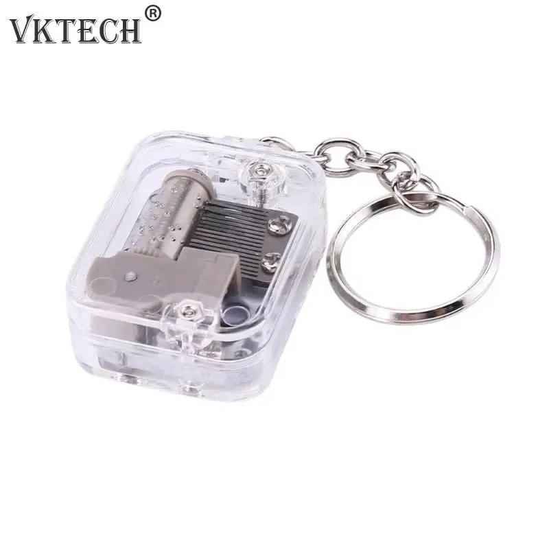 DIY музыкальная шкатулка движение брелок удобный Crank музыкальный корпус механические музыкальные коробки брелок для детей подарки на день рождения игрушки