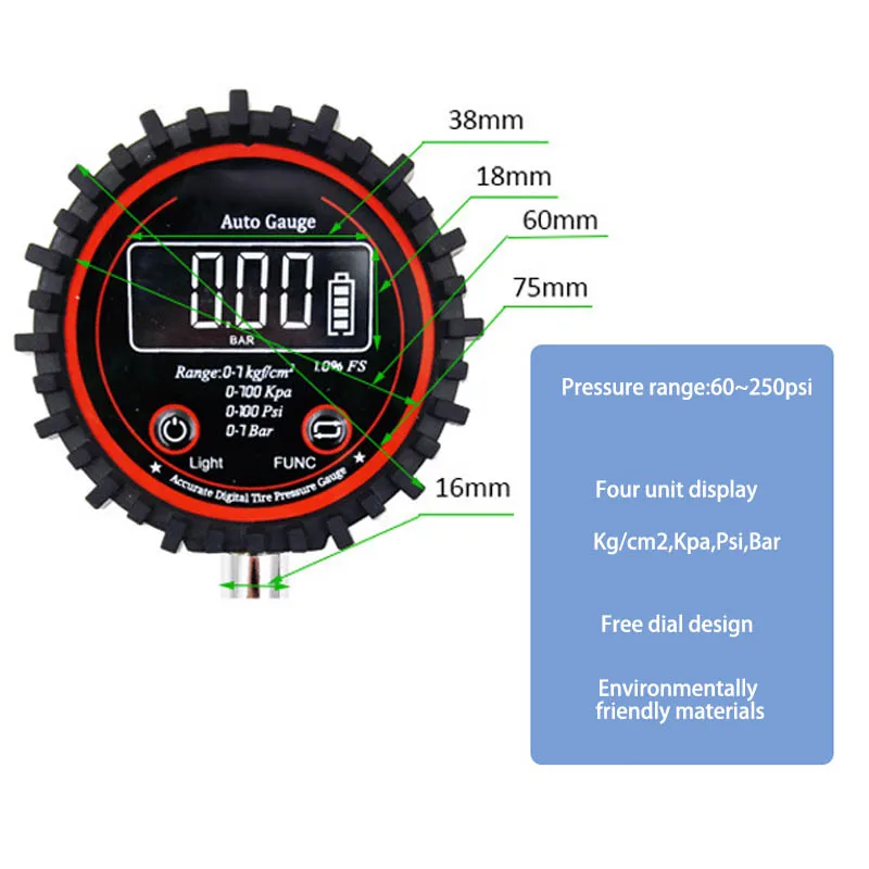Датчик давления в шинах CSL88 цифровой измеритель для мотоциклов 2019|Системы