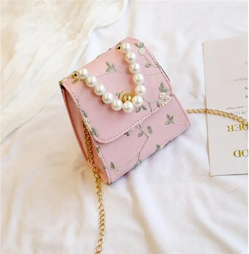 Женские модные свадебные туфли Украшенные жемчугом Ручкой сумка-тоут через