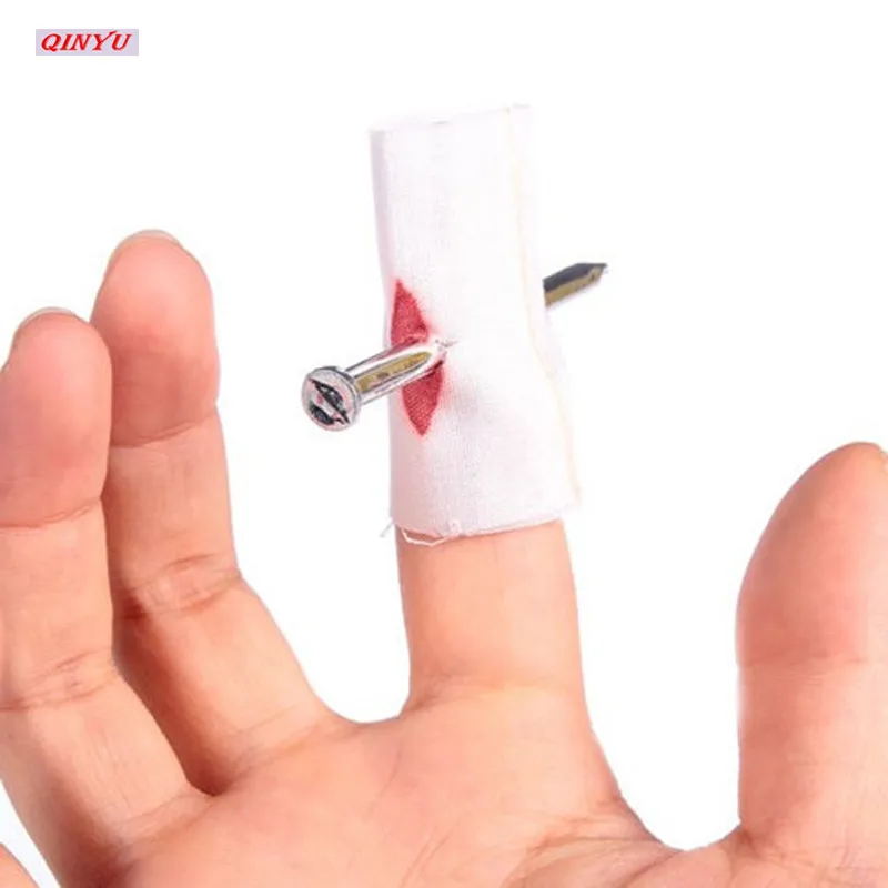 2021 трюк Новинка забавная шутка игрушка поддельные ногти через палец розыгрыш