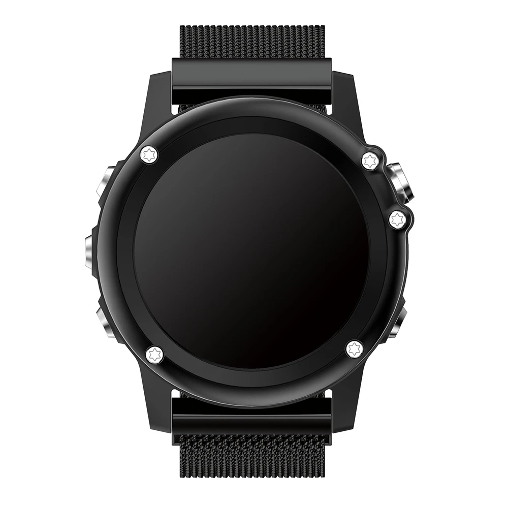 26 мм для Garmin Fenix 3/Fenix 3 HR/5X бандмиланская Магнитная Петля ремешок для часов Замена нержавеющей стали магнитный черный