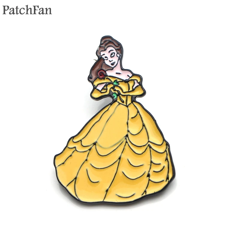 Patchfan красота и чудовище цинк мультфильм забавные булавки броши для рюкзака, одежды для мужчин и женщин шляпа Декоративные значки медаль A1831