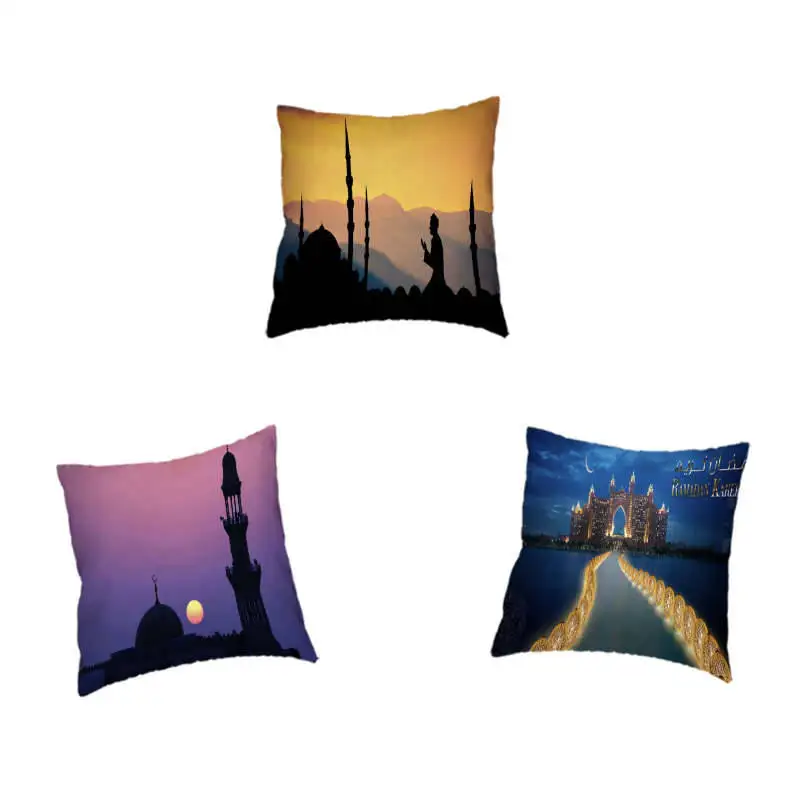 Рамадан подушка для фонарей Обложка исламские красочные фантастические огни