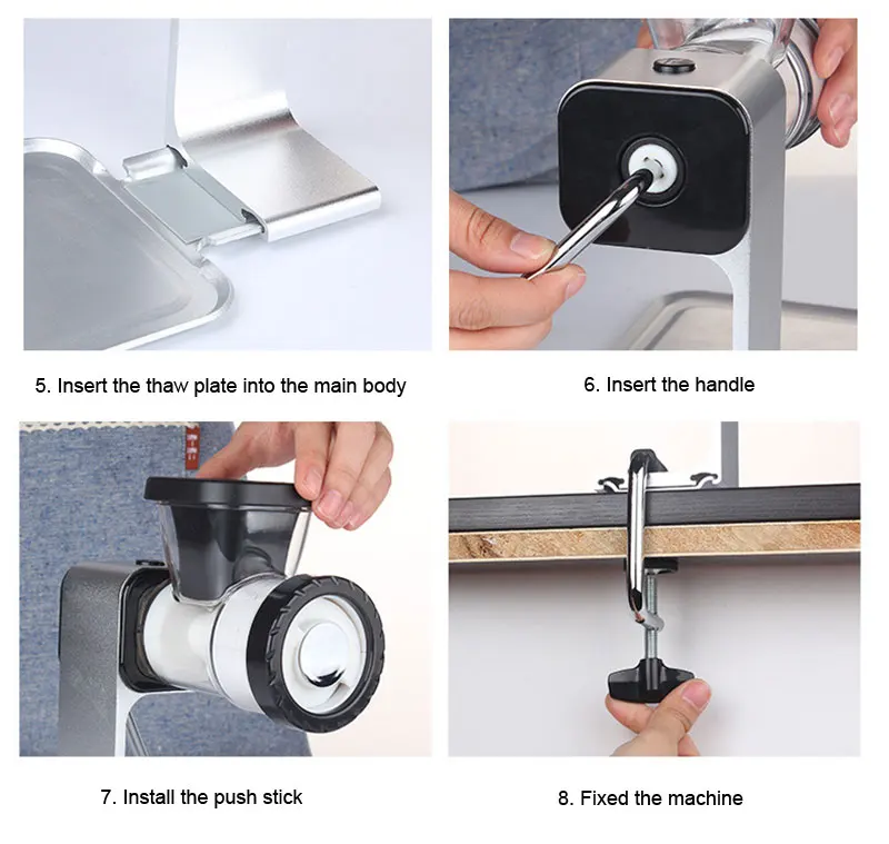 LUCOG мясорубка для дома ручной измельчитель овощей мясорубка для измельчения рыбы кухонная колбасная машина