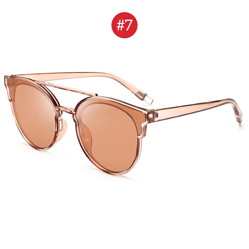 VIVIBEE выбор винтажные овальные очки модный стиль UV400 защита Oculos de sol masculino для женщин - Цвет линз: 7 Brown