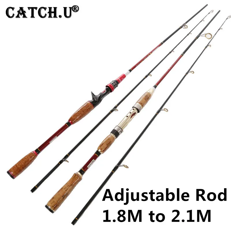 Рыболовное спиннинговое удилище регулируемый размер 1 8/2 М 10 25 г|fishing rod|spinning