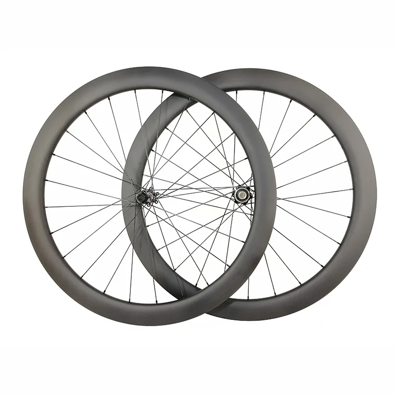 700C 50MM road disc carbon wheels 25mm U shape cyclocross clincher wheelset 24 spokes 9mm QR 12mm 15mm UD 3K 12K matte