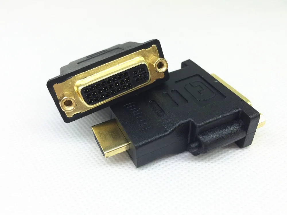 DVI24 + 5 HD 1080P Мужской HDMI к женскому DVI 24 адаптер позолоченный конвертер для TV LCD PC