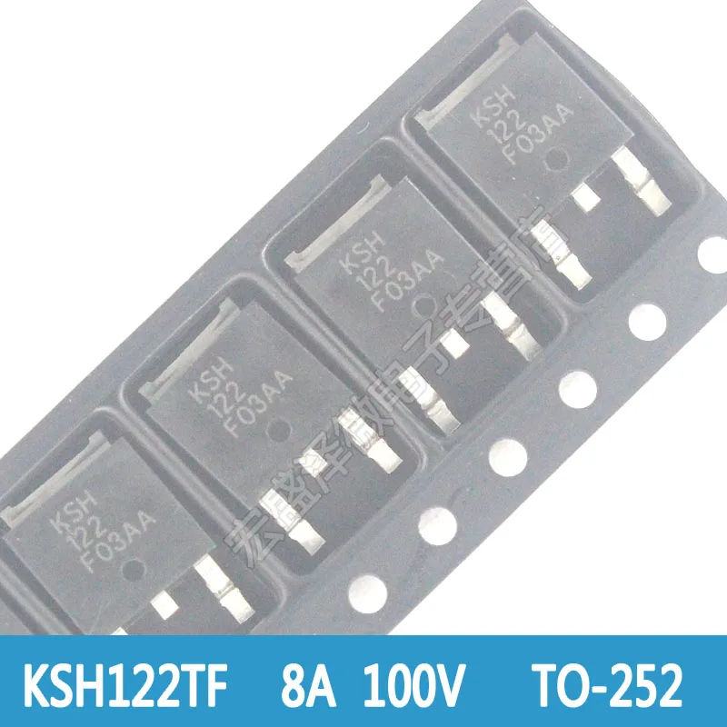 Новинка 10 шт./лот KSH122TM KSH122 KSH 122 TO 252 транзистор NPN DARL 100 в 8A DPAK SMD