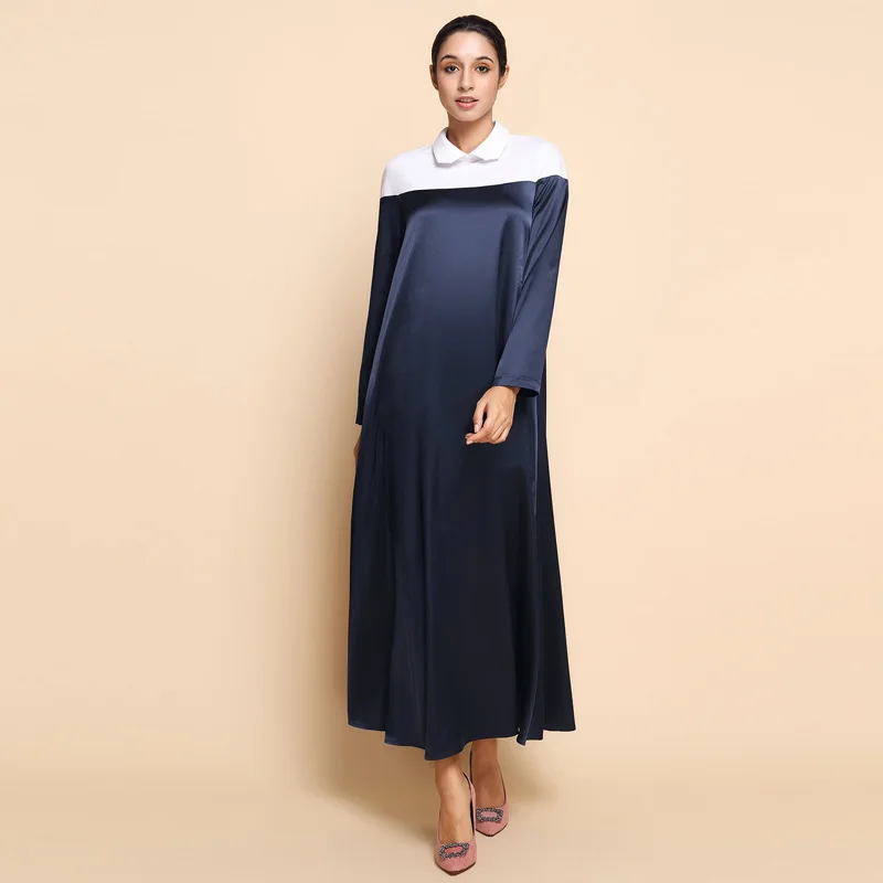 Новое поступление мусульманское арабское женское платье с длинным рукавом