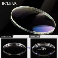 bclear 1 60 index aspheric clear lens mr 8 super hard optical glasses prescription lenses strong anti reflective for rimless